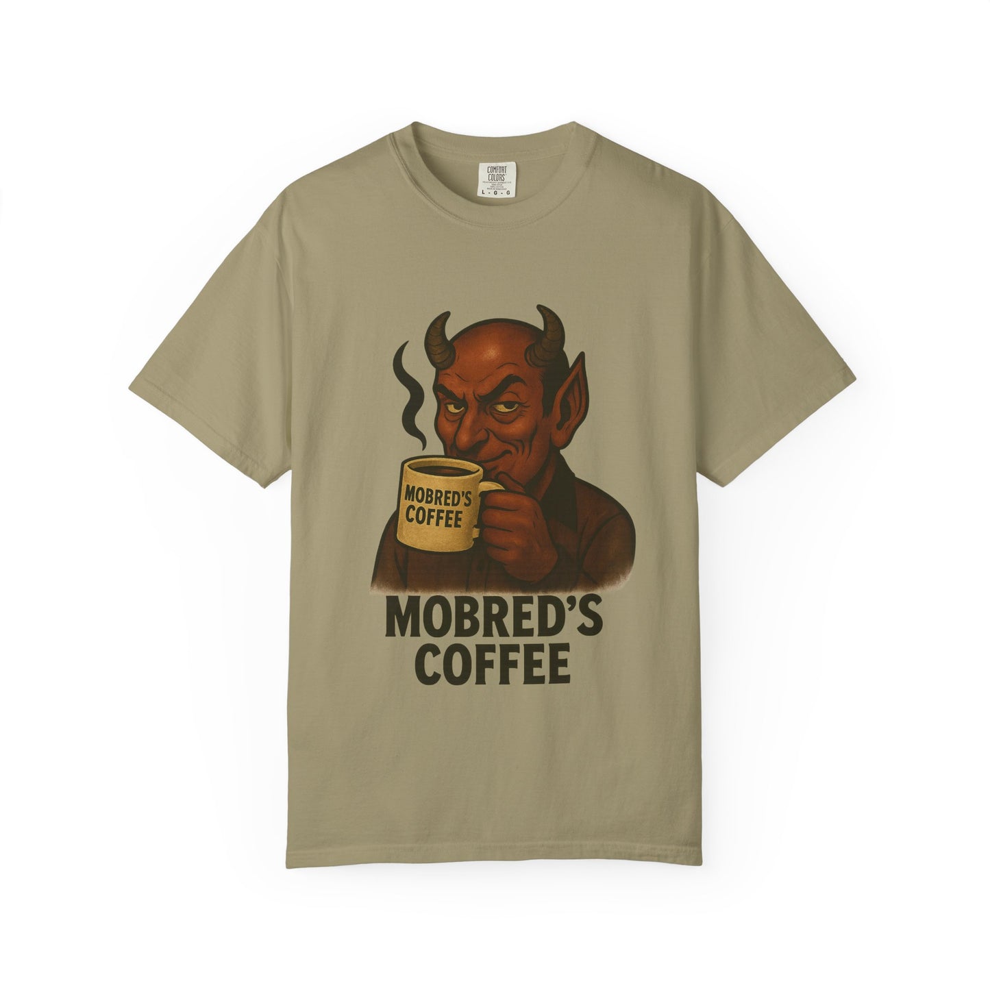 MOBRED'S Coffee T-Shirt, Unisex Graphic Tee, Funny Coffee Lover Gift, Quirky Art Shirt