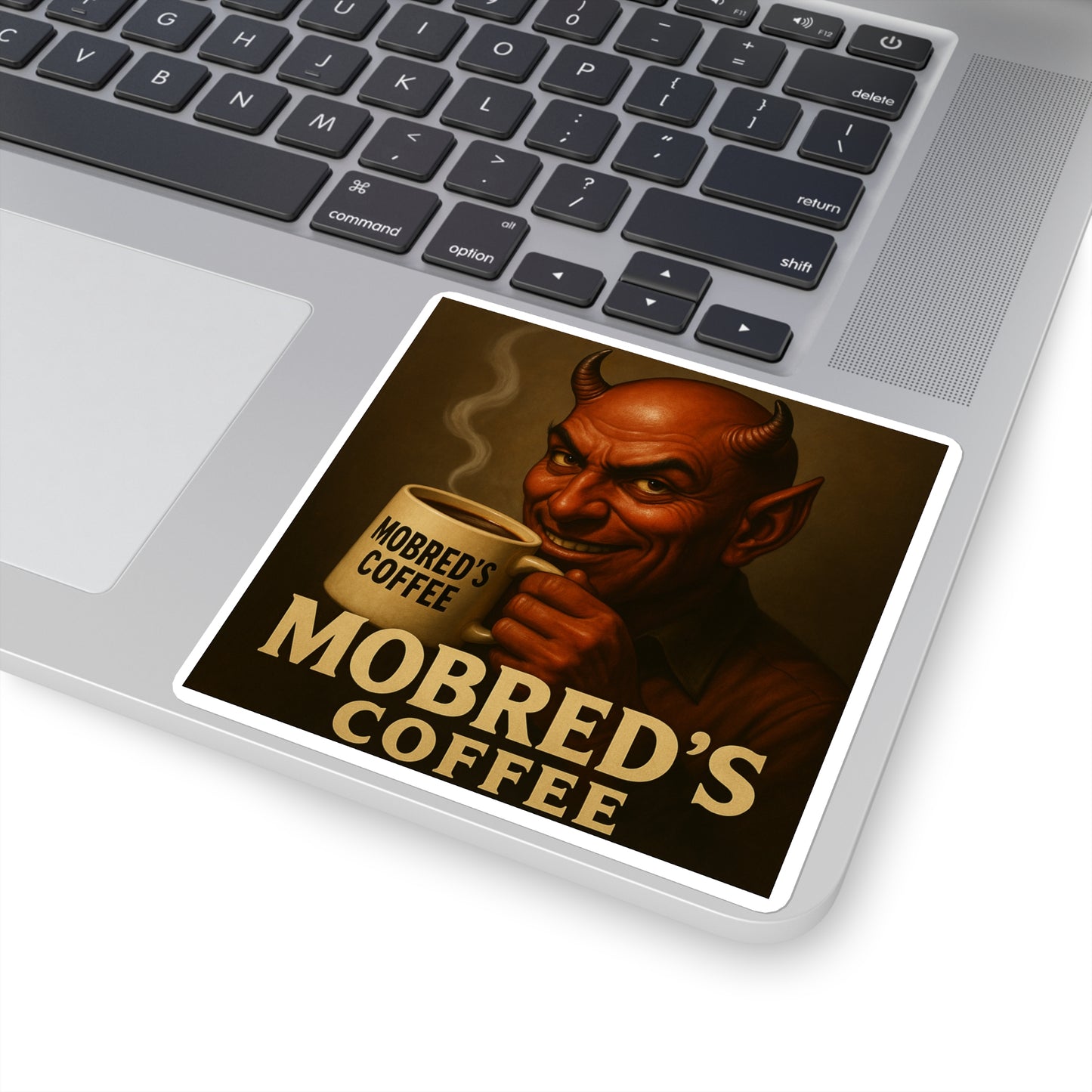Mobred's Coffee Square Stickers | Fun Home Decor, Laptop Decals, Gift for Coffee Lovers, Stickers for Mugs, Unique Office Supplies
