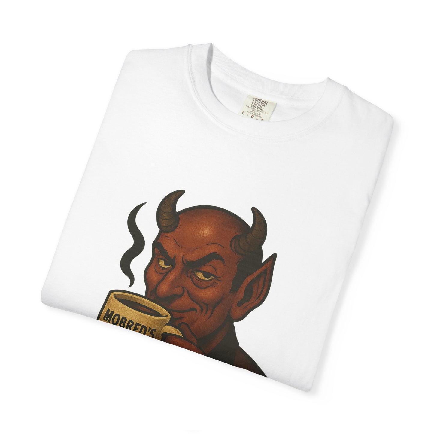 MOBRED'S Coffee T-Shirt, Unisex Graphic Tee, Funny Coffee Lover Gift, Quirky Art Shirt
