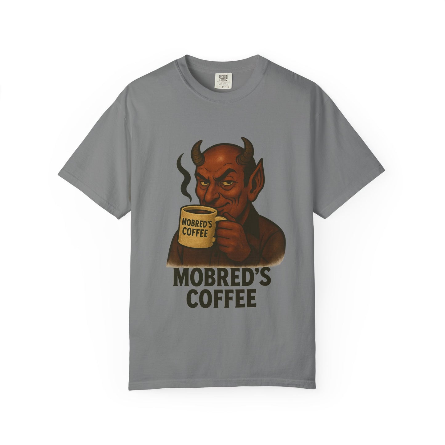 MOBRED'S Coffee T-Shirt, Unisex Graphic Tee, Funny Coffee Lover Gift, Quirky Art Shirt