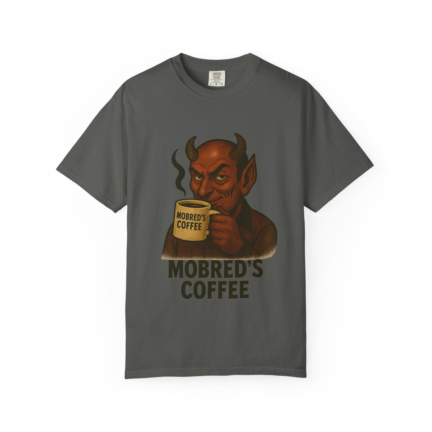 MOBRED'S Coffee T-Shirt, Unisex Graphic Tee, Funny Coffee Lover Gift, Quirky Art Shirt