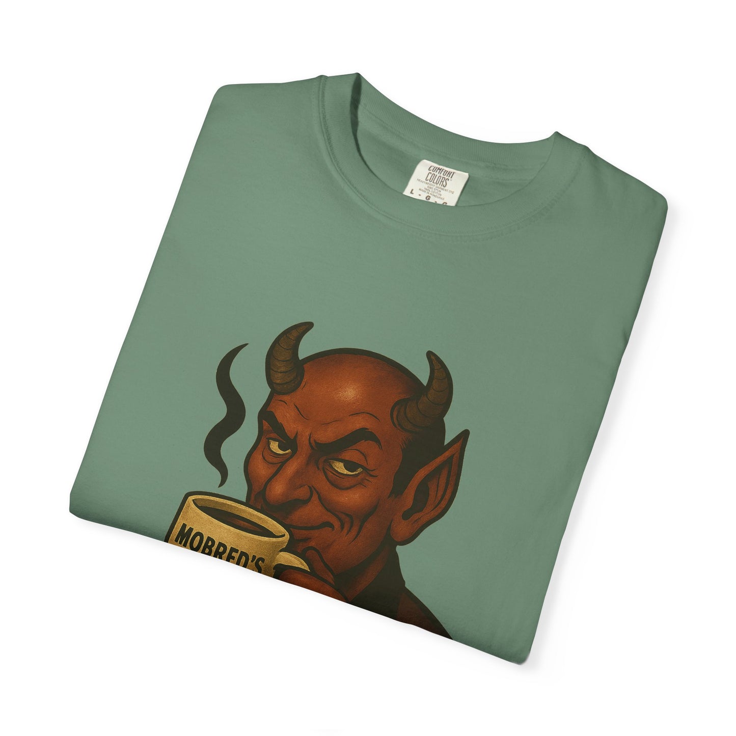 MOBRED'S Coffee T-Shirt, Unisex Graphic Tee, Funny Coffee Lover Gift, Quirky Art Shirt