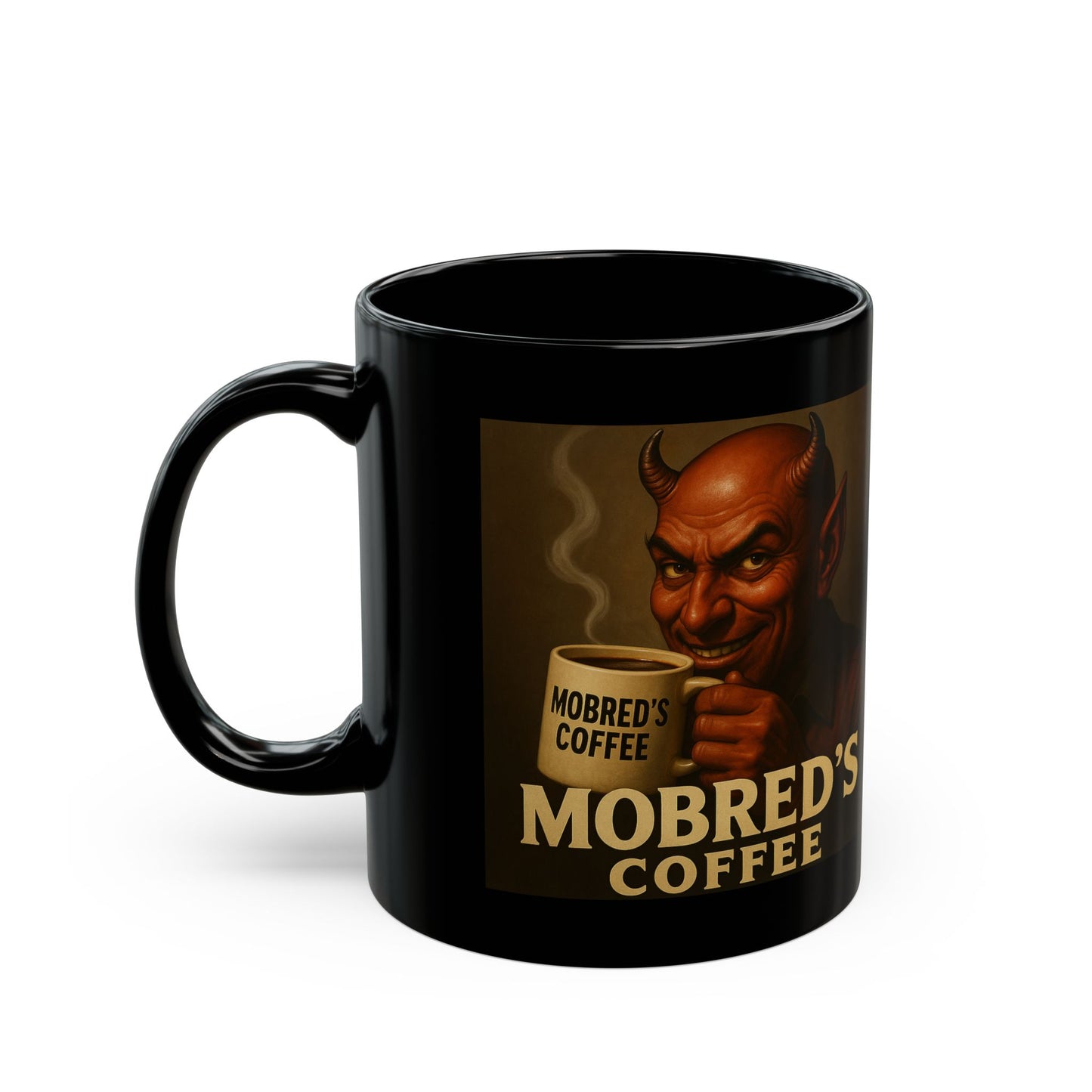 Devil's Brew Coffee Mug: Unique Demonic Design for Coffee Lovers, Hot Beverage Gift, Halloween Decor, Conversation Starter, Funny Mug
