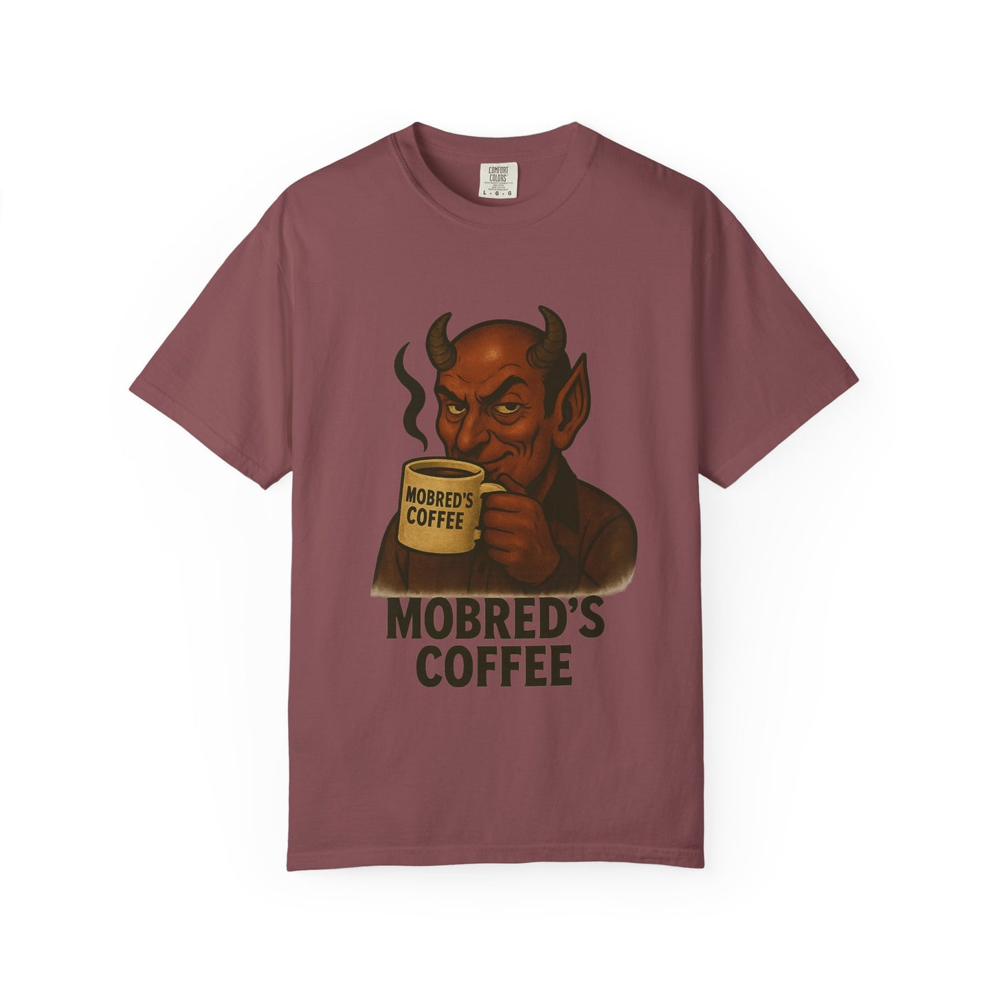 MOBRED'S Coffee T-Shirt, Unisex Graphic Tee, Funny Coffee Lover Gift, Quirky Art Shirt