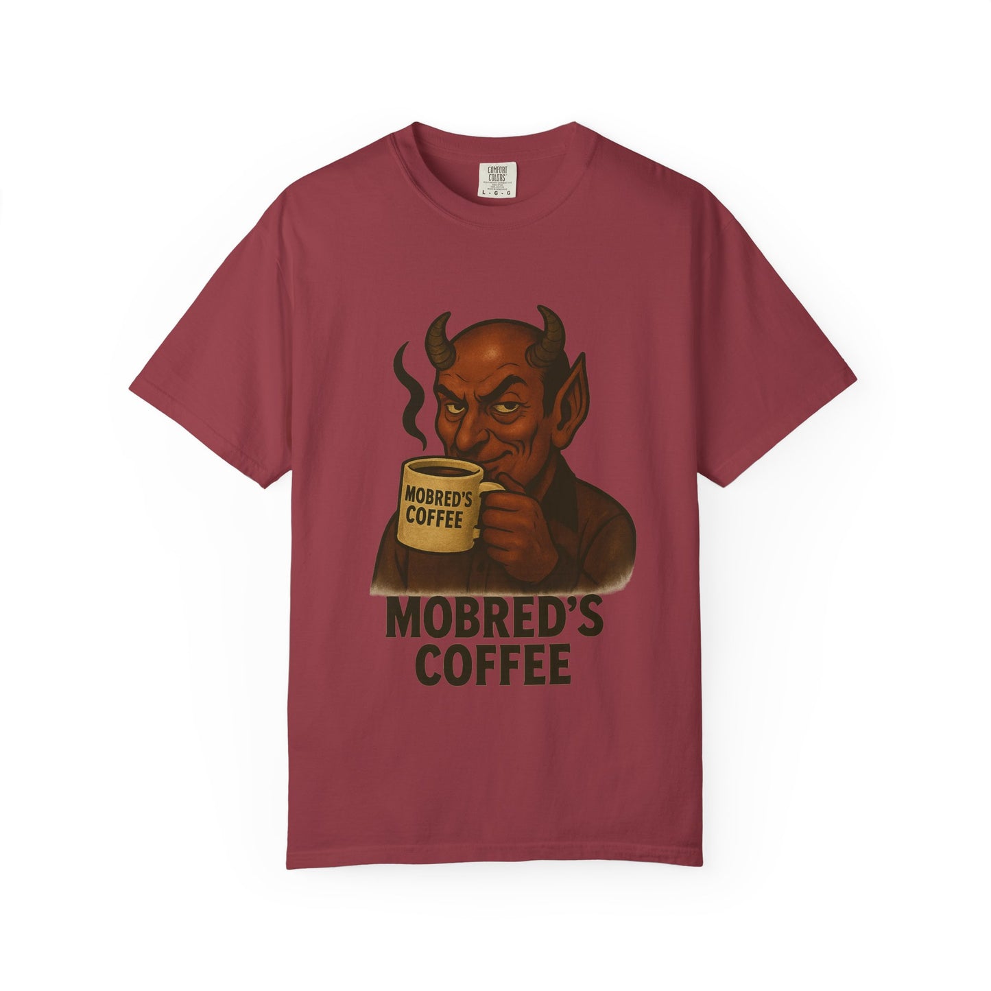 MOBRED'S Coffee T-Shirt, Unisex Graphic Tee, Funny Coffee Lover Gift, Quirky Art Shirt