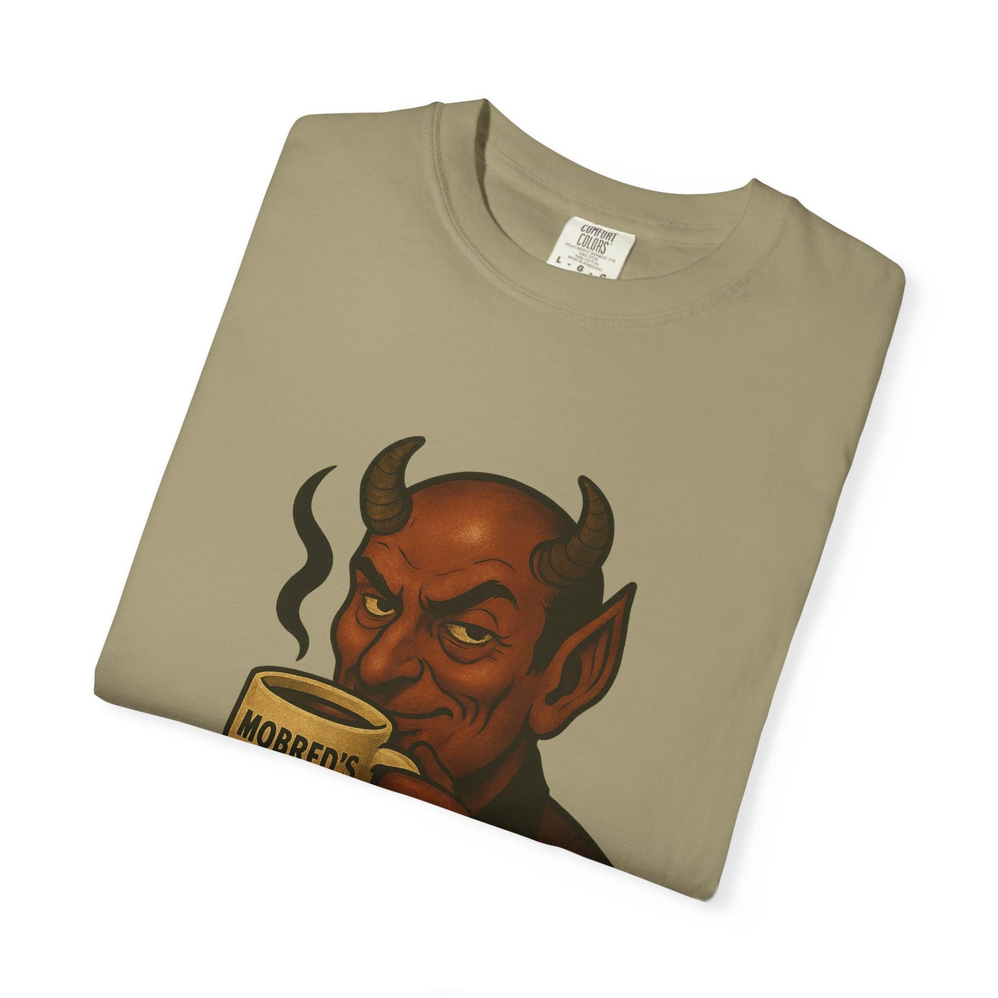 MOBRED'S Coffee T-Shirt, Unisex Graphic Tee, Funny Coffee Lover Gift, Quirky Art Shirt