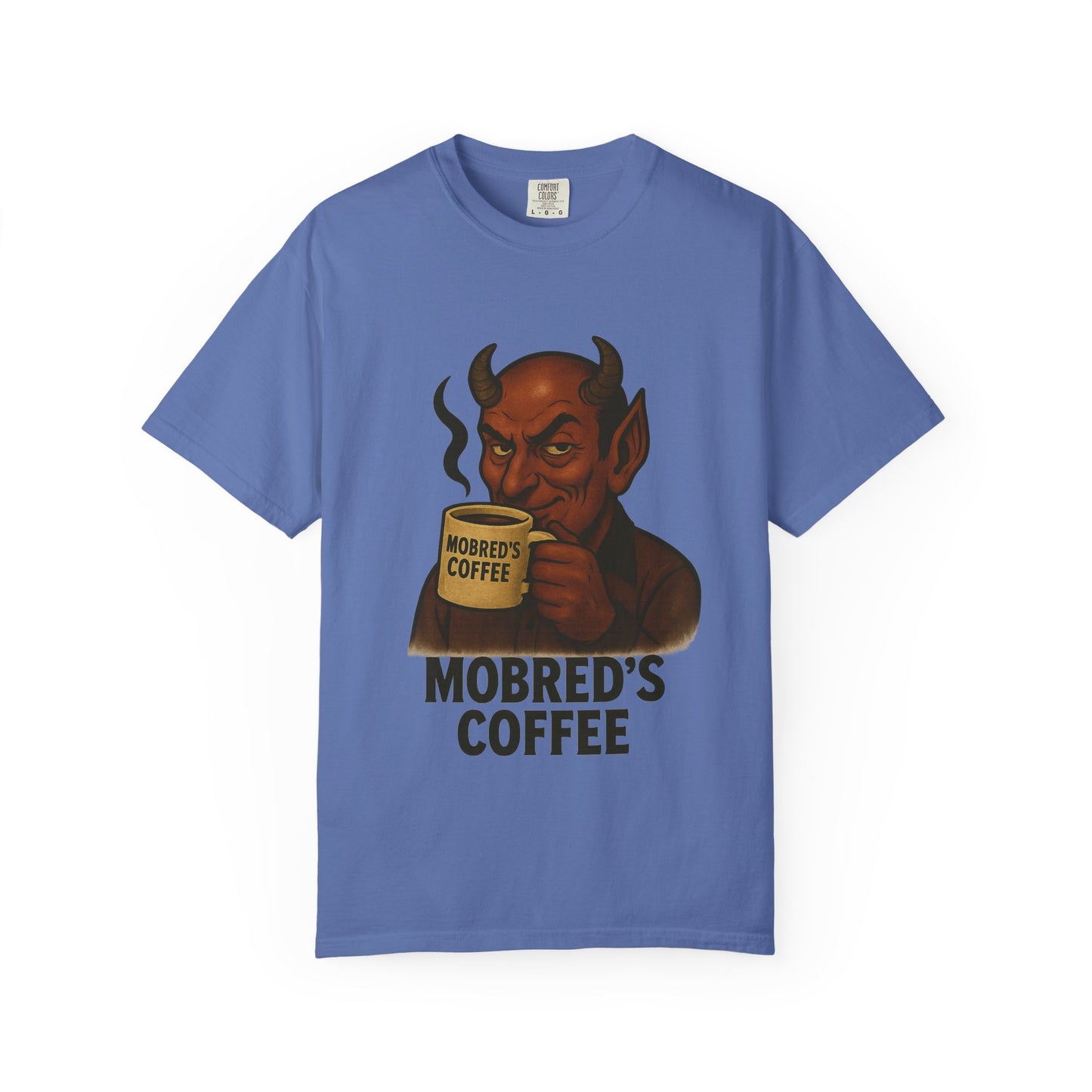 MOBRED'S Coffee T-Shirt, Unisex Graphic Tee, Funny Coffee Lover Gift, Quirky Art Shirt