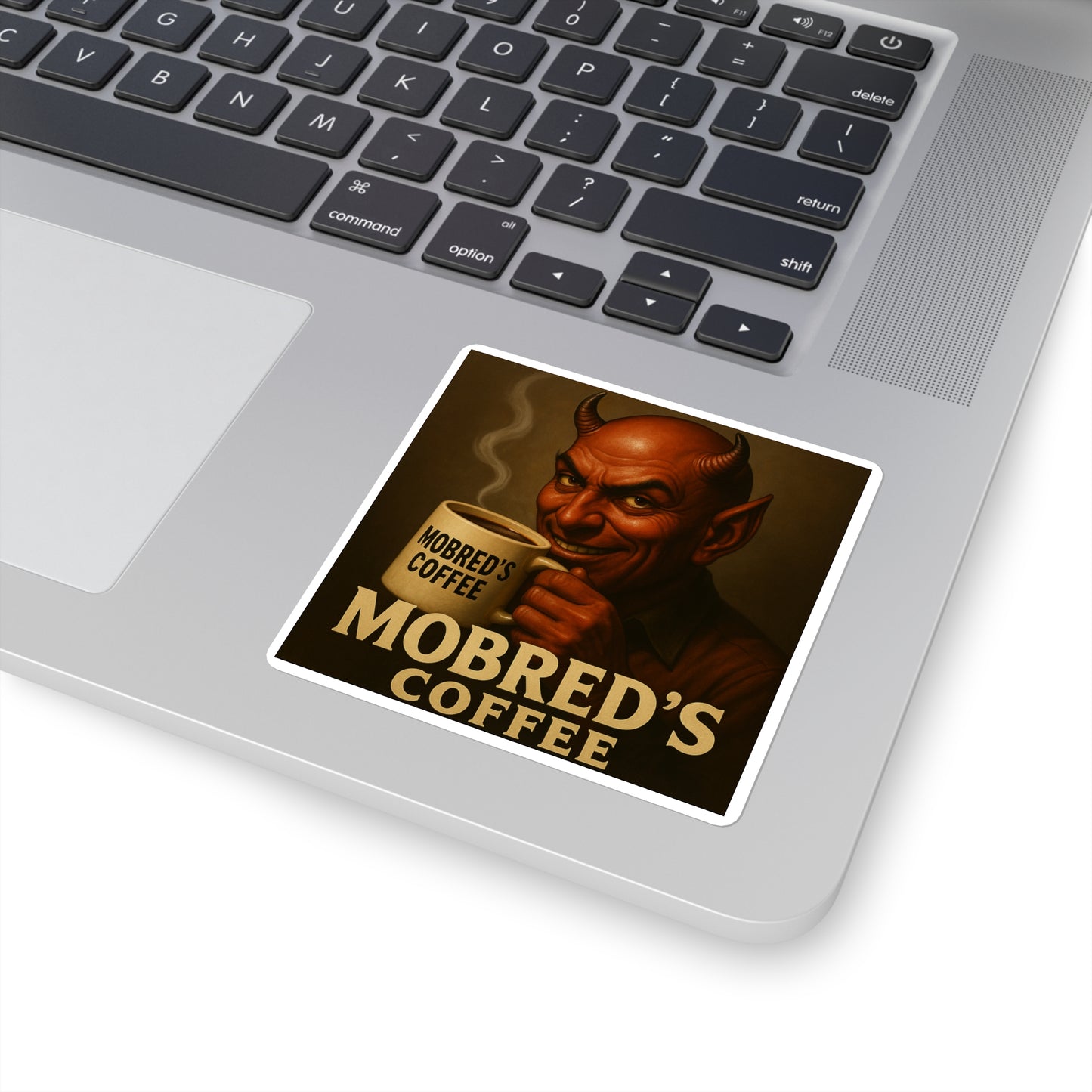 Mobred's Coffee Square Stickers | Fun Home Decor, Laptop Decals, Gift for Coffee Lovers, Stickers for Mugs, Unique Office Supplies