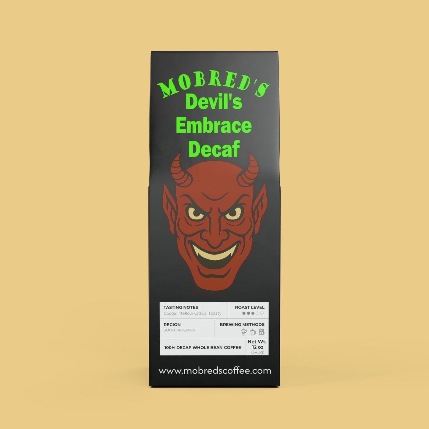 MOBRED'S DEVIL'S EMBRACE Decaf (Medium Roast)