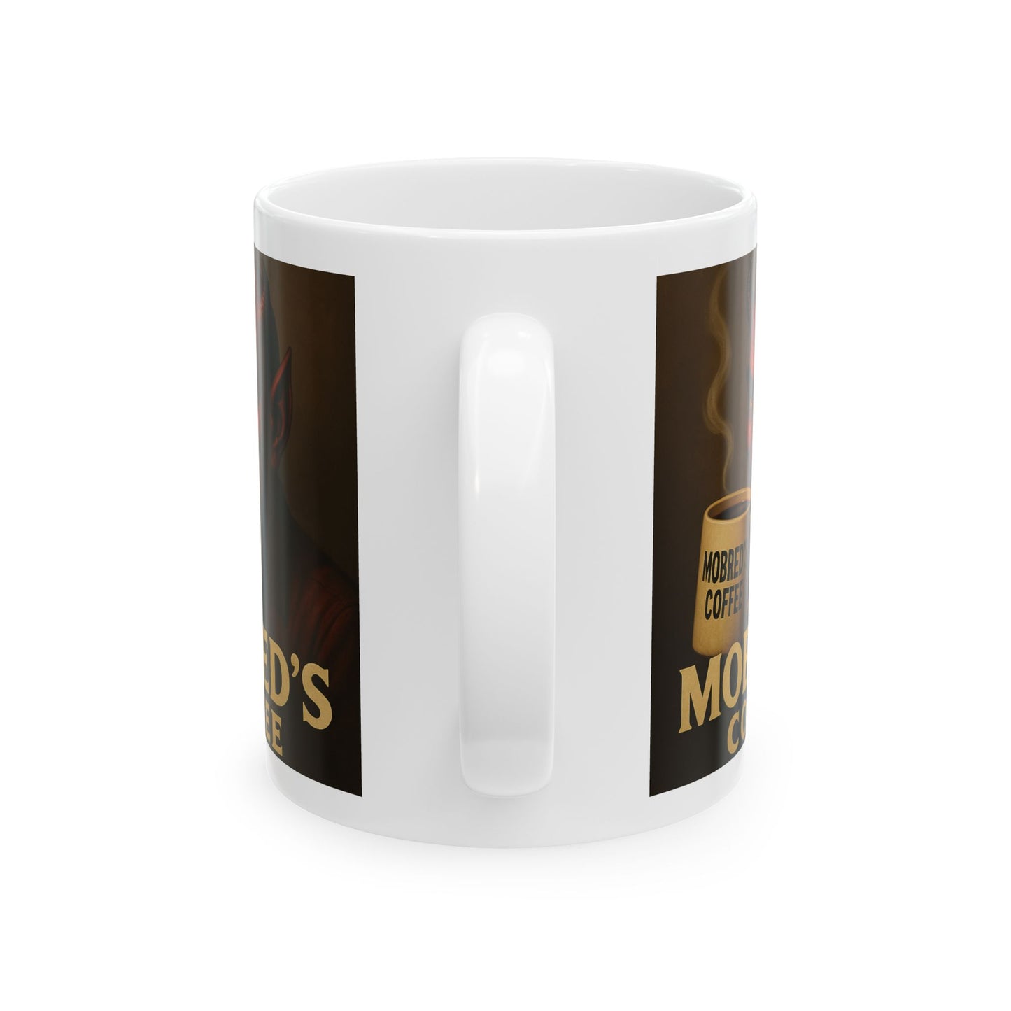 MOBRED's Coffee Ceramic Mug | Unique Coffee Mug for Coffee Lovers | Perfect Gift for Halloween or Any Occasion | Fun Drinkware